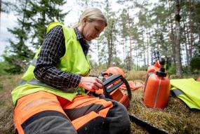 Swedish forest worker