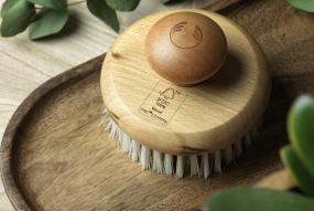 Wooden certified product brush