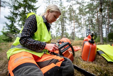 Swedish forest worker